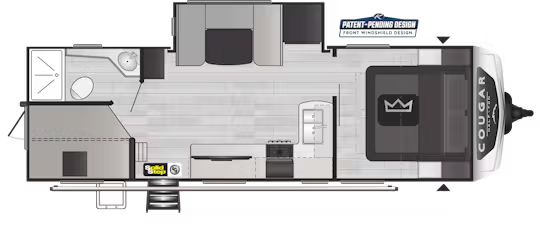 View 2025 Keystone Cougar Half-Ton 25DBSWE complete specs and manufacturer brochures