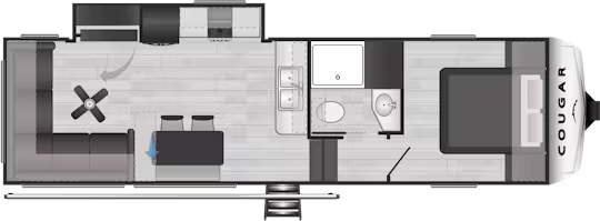 View 2025 Keystone Cougar Half-Ton 26RES complete specs and manufacturer brochures
