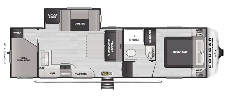 View 2025 Keystone Cougar Sport 2700BH complete specs and manufacturer brochures