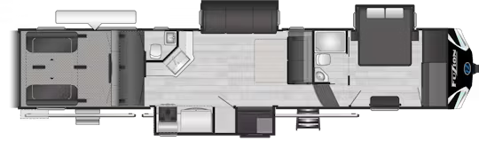 View 2025 Keystone Fuzion 428 complete specs and manufacturer brochures