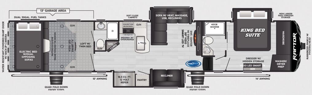 View 2025 Keystone Fuzion 430 complete specs and manufacturer brochures