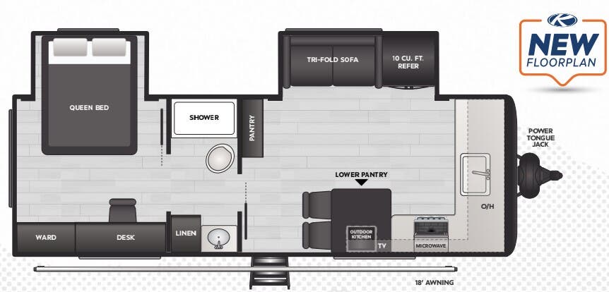 View 2025 Keystone Hideout Cottage 24FKS complete specs and manufacturer brochures