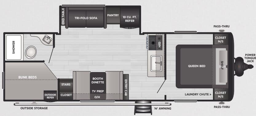 View 2025 Keystone Hideout Cottage 25BHS complete specs and manufacturer brochures