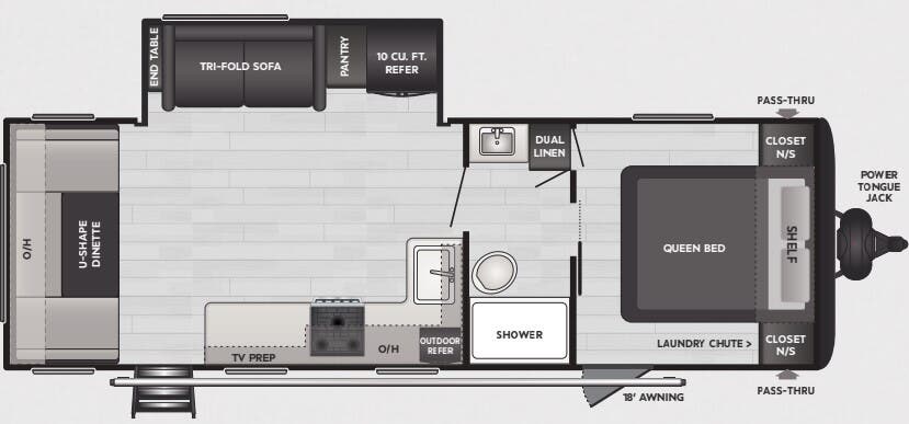 View 2025 Keystone Hideout Cottage 25RDS complete specs and manufacturer brochures