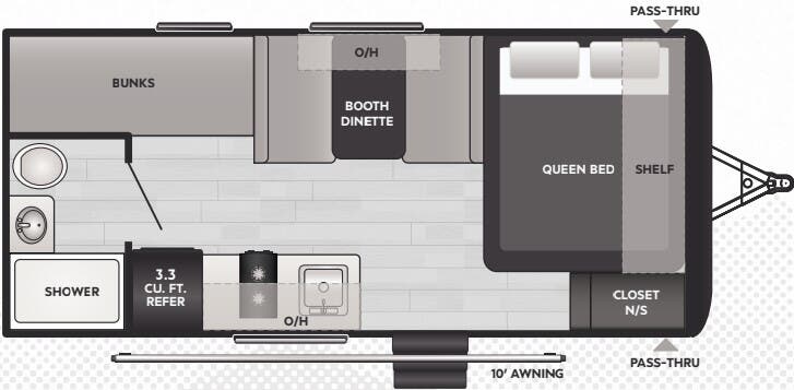 View 2025 Keystone Hideout Mini 175BH complete specs and manufacturer brochures