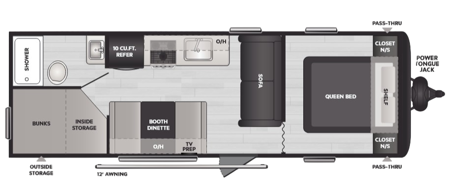 View 2025 Keystone Hideout Sport 240BHWE complete specs and manufacturer brochures
