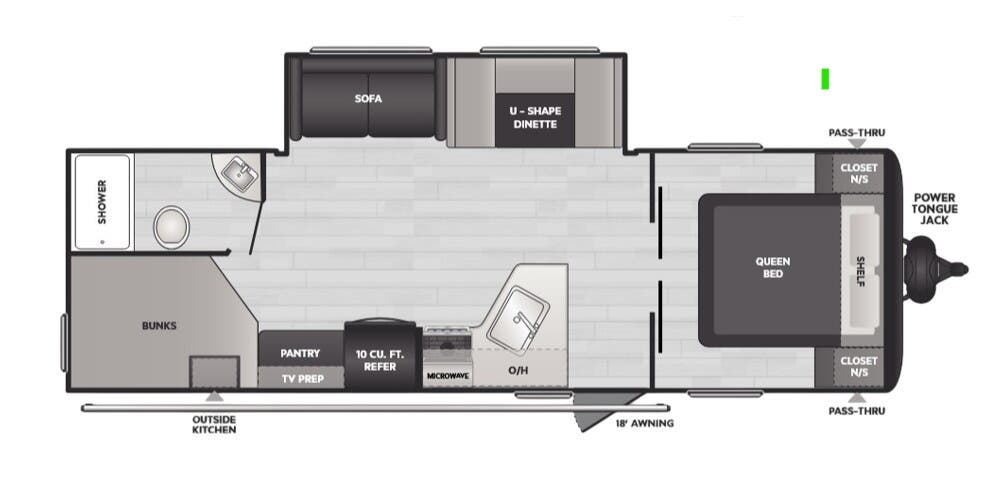 View 2025 Keystone Hideout Sport 269DBWE complete specs and manufacturer brochures