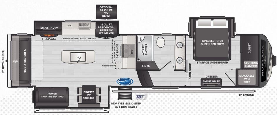 View 2025 Keystone Montana 3231CK complete specs and manufacturer brochures