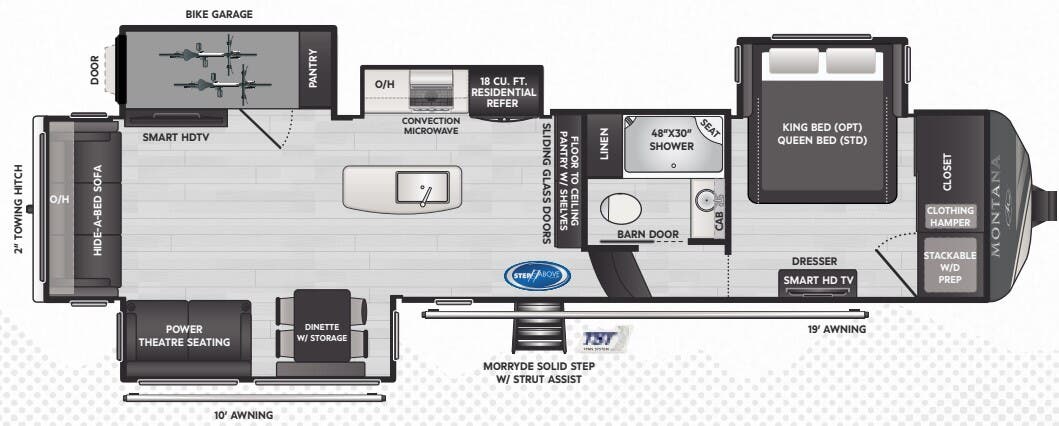 View 2025 Keystone Montana 3623EB complete specs and manufacturer brochures