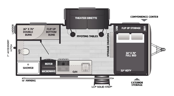 View 2025 Keystone Outback OBX 18BHS complete specs and manufacturer brochures