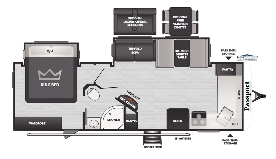 View 2025 Keystone Passport 2600FK complete specs and manufacturer brochures