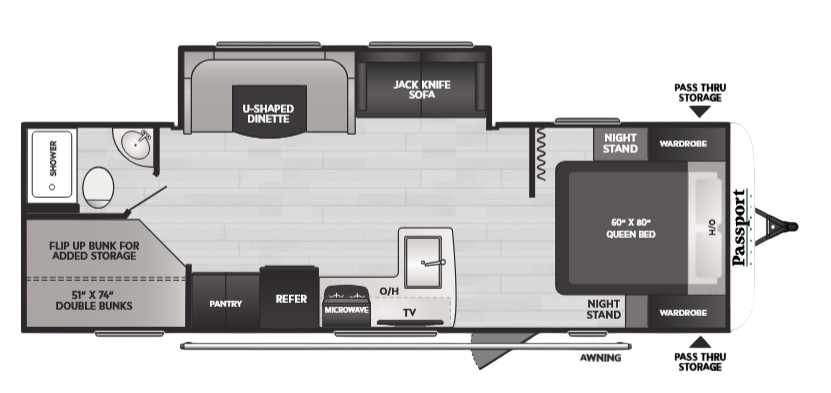 View 2025 Keystone Passport Classic 264BH complete specs and manufacturer brochures