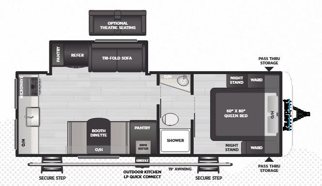 View 2025 Keystone Passport SL Series 2450RKWE complete specs and manufacturer brochures