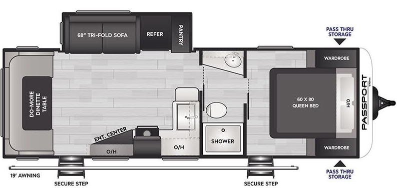 View 2025 Keystone Passport SL Series 253RDWE complete specs and manufacturer brochures