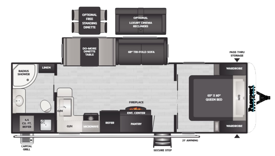 View 2025 Keystone Passport SL Series 2605RB complete specs and manufacturer brochures