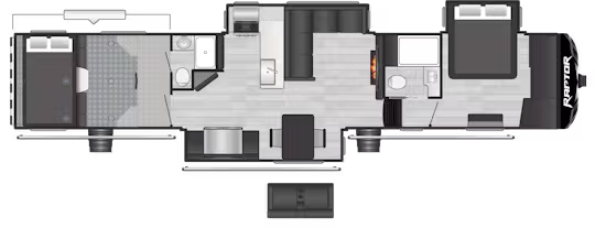 View 2025 Keystone Raptor 433 complete specs and manufacturer brochures