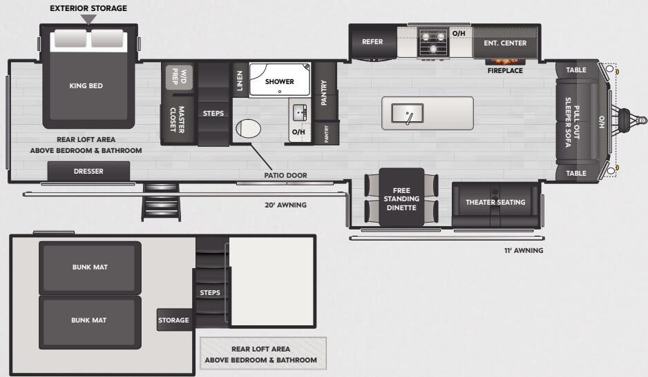View 2025 Keystone Residence 401FSRL complete specs and manufacturer brochures