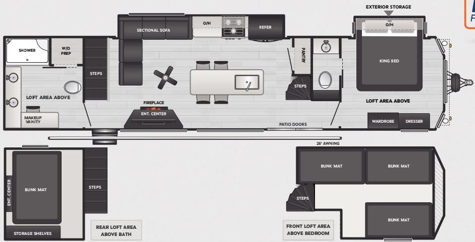 View 2025 Keystone Residence 401HBDL complete specs and manufacturer brochures