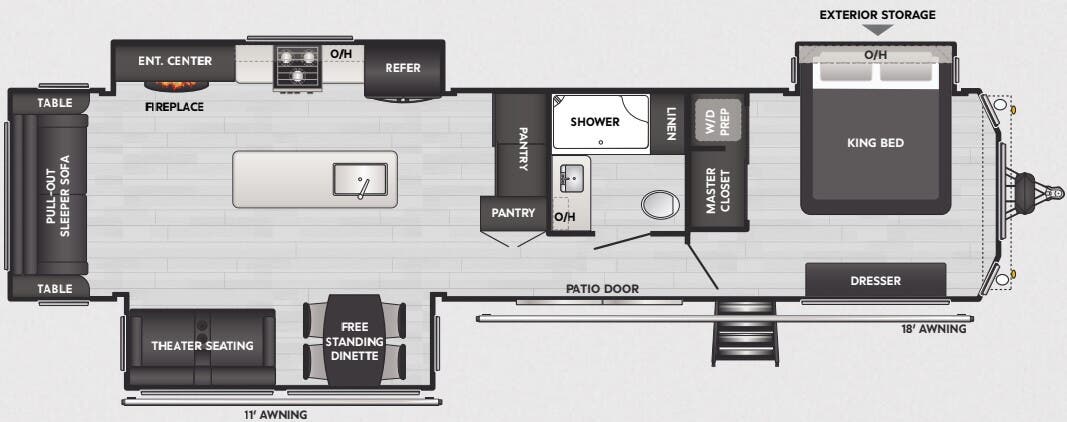 View 2025 Keystone Residence 401RS complete specs and manufacturer brochures