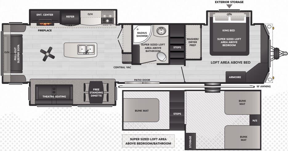 View 2025 Keystone Residence 40FLFT complete specs and manufacturer brochures