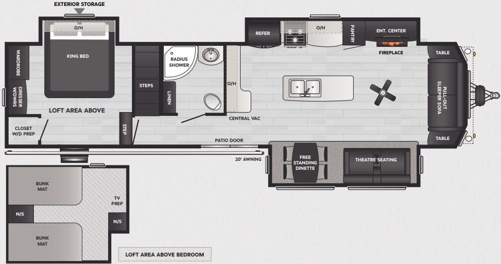 View 2025 Keystone Residence 40LOFT complete specs and manufacturer brochures