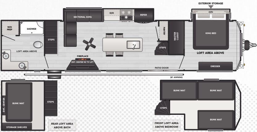View 2025 Keystone Retreat 391CLDL complete specs and manufacturer brochures