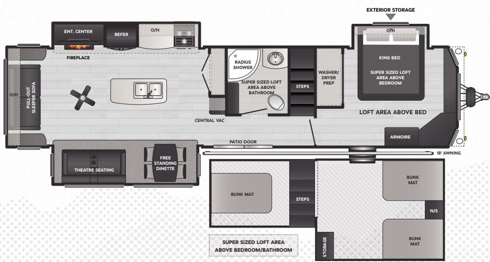 View 2025 Keystone Retreat 391FLFT complete specs and manufacturer brochures