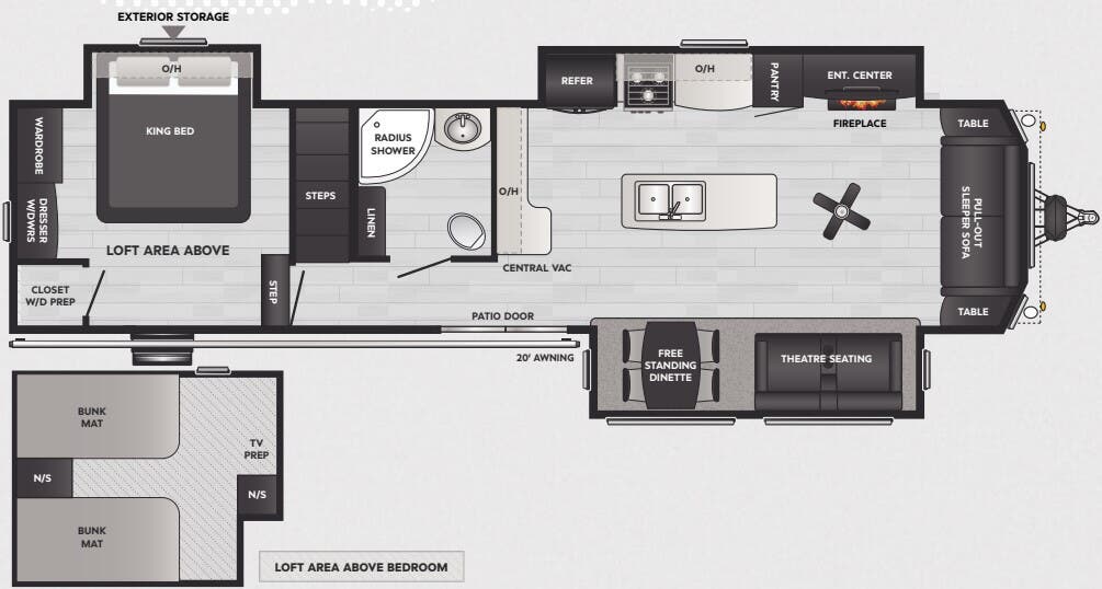 View 2025 Keystone Retreat 391LOFT complete specs and manufacturer brochures