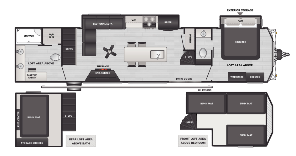 View 2025 Keystone Retreat 39HBDL complete specs and manufacturer brochures