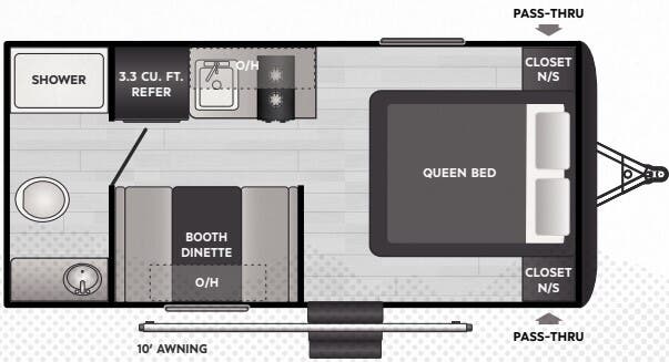 View 2025 Keystone Springdale Mini 1700FQ complete specs and manufacturer brochures