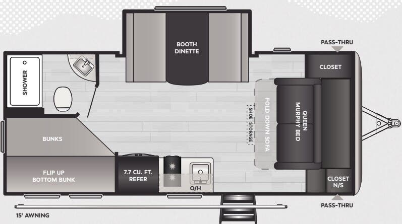 View 2025 Keystone Springdale Mini 1810BH complete specs and manufacturer brochures