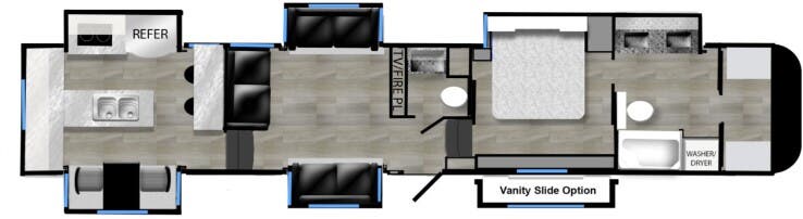 View 2025 Luxe Elite 46RKB complete specs and manufacturer brochures