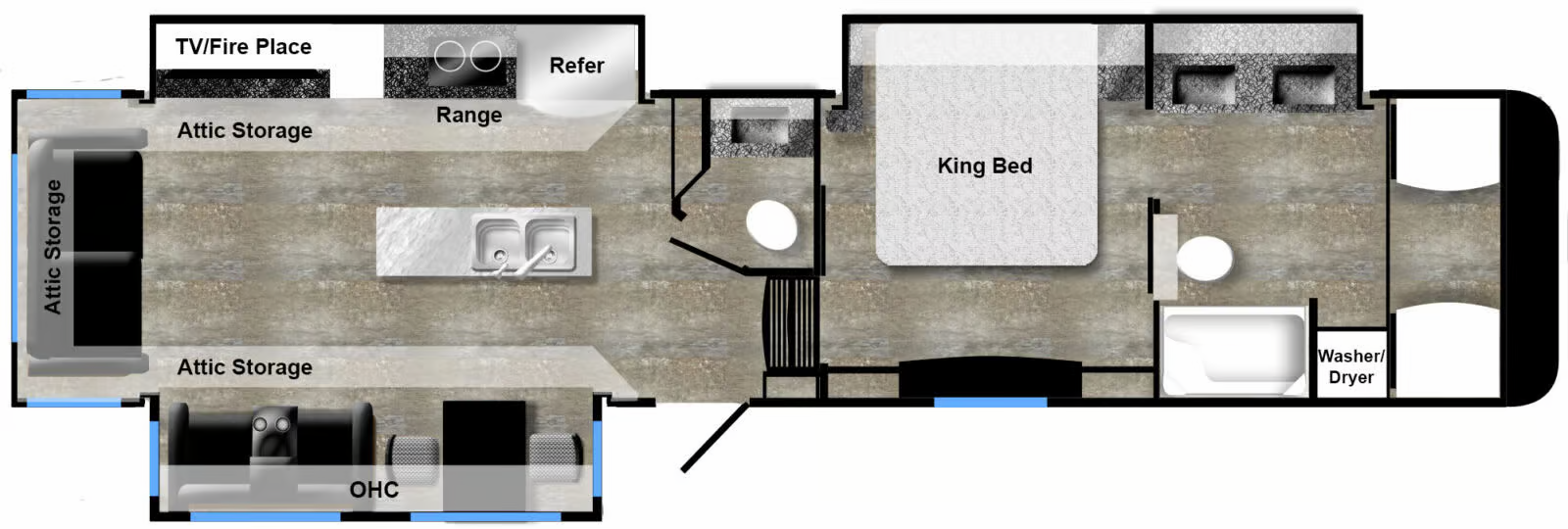 View 2025 Luxe Gold 38GFB complete specs and manufacturer brochures