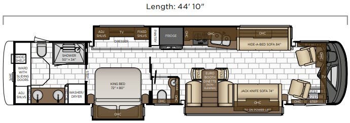 View 2025 Newmar Essex 4521 (Spartan) complete specs and manufacturer brochures