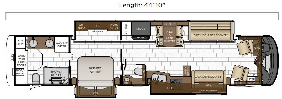 View 2025 Newmar Essex 4551 (Spartan) complete specs and manufacturer brochures