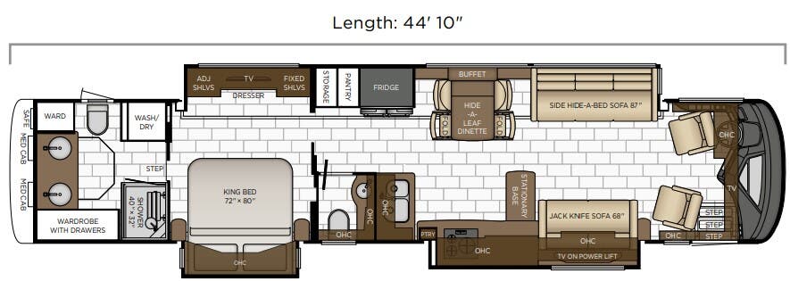 View 2025 Newmar Essex 4569 (Spartan) complete specs and manufacturer brochures