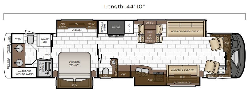 View 2025 Newmar Essex 4595 (Spartan) complete specs and manufacturer brochures