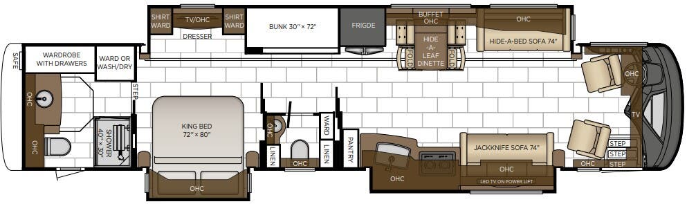View 2025 Newmar London Aire 4535 (Freightliner) complete specs and manufacturer brochures