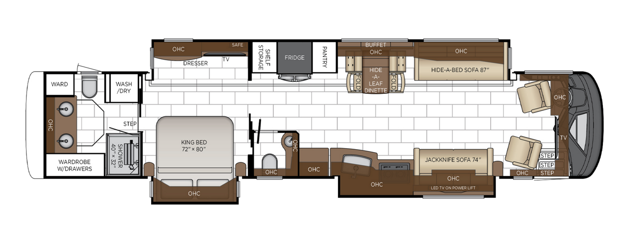 View 2025 Newmar London Aire 4595 (Freightliner) complete specs and manufacturer brochures