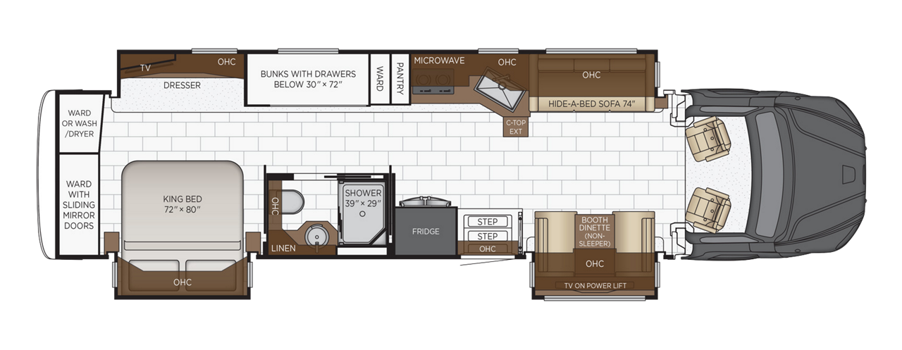 View 2025 Newmar Super Star 4065 complete specs and manufacturer brochures