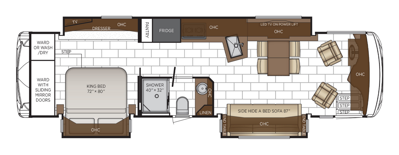 View 2025 Newmar Ventana 3507 (Freightliner) complete specs and manufacturer brochures