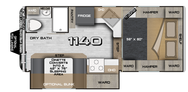 View 2025 Northwood Arctic Fox Camper 1140 complete specs and manufacturer brochures