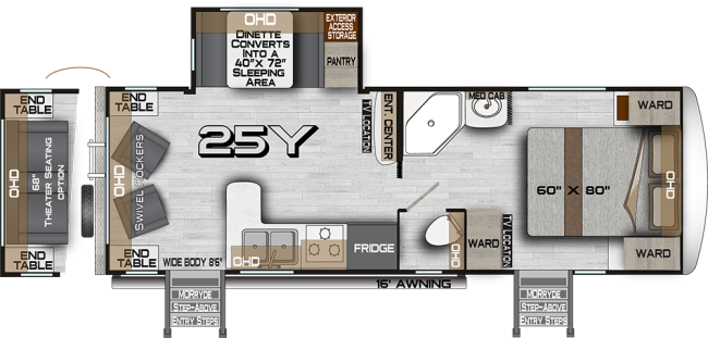 View 2025 Northwood Arctic Fox North Fork 25Y complete specs and manufacturer brochures
