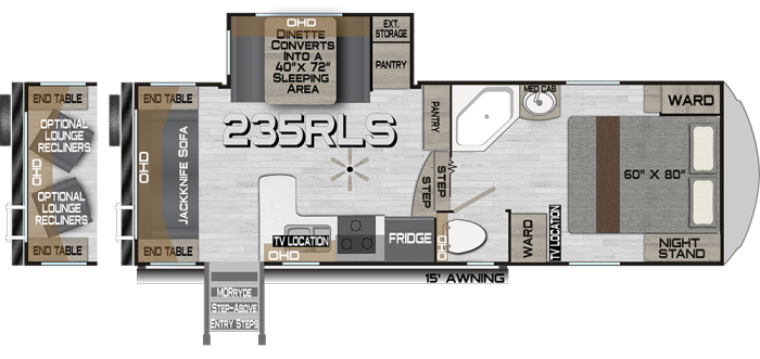 View 2025 Northwood Arctic Fox Rapid 235RLS complete specs and manufacturer brochures