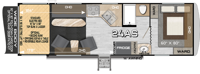 View 2025 Northwood Desert Fox 24AS complete specs and manufacturer brochures
