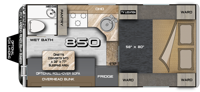 View 2025 Northwood Wolf Creek 850 complete specs and manufacturer brochures