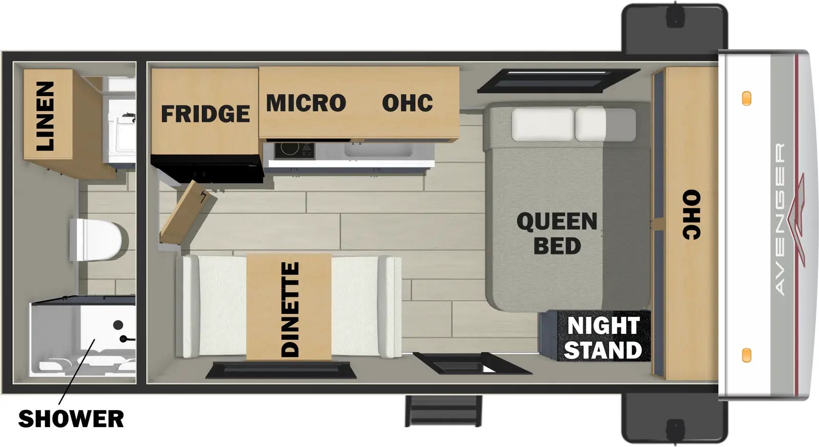 View 2025 Prime Time Avenger LT 16FQ complete specs and manufacturer brochures