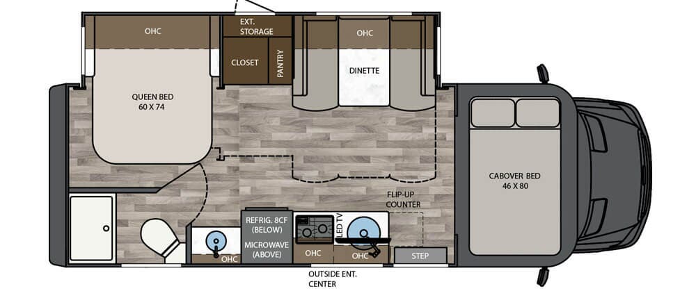View 2025 Renegade RV Vienna 25FWC complete specs and manufacturer brochures