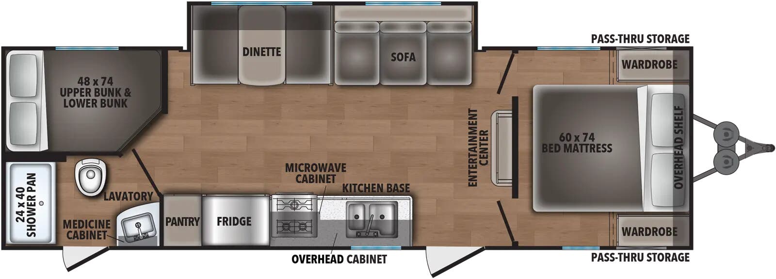 View 2025 Shasta Shasta 26DB complete specs and manufacturer brochures