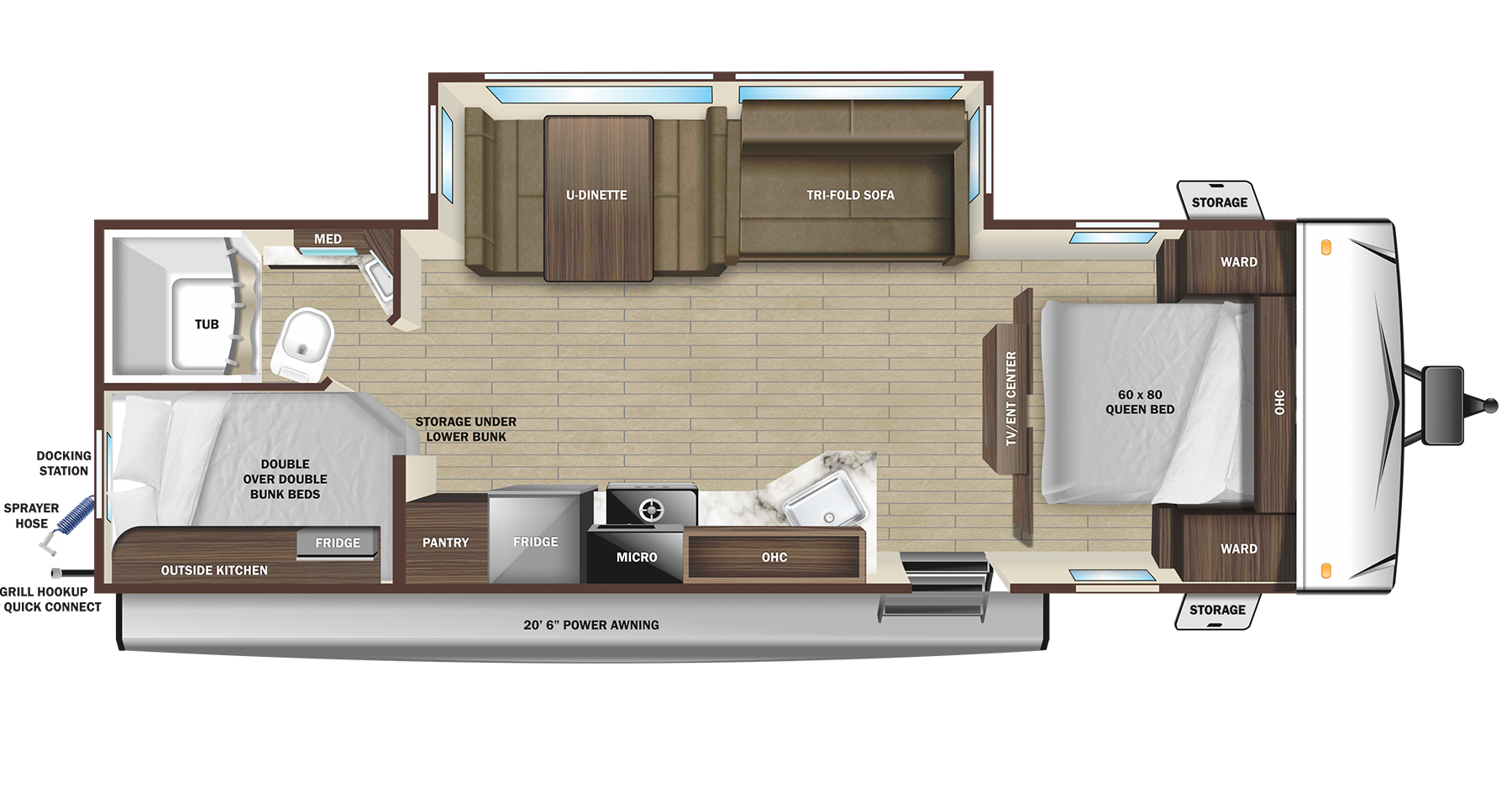View 2025 Starcraft Super Lite 261BH complete specs and manufacturer brochures